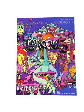 Maroon 5 Overexposed Sheet Music Piano Vocal Guitar Songbook Hal Leonard